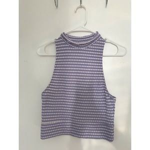 Free People Mock Neck Crop Tank